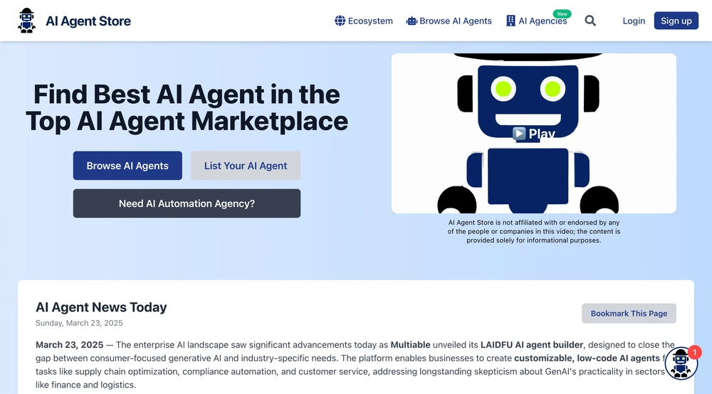 AI agents marketplace updated daily