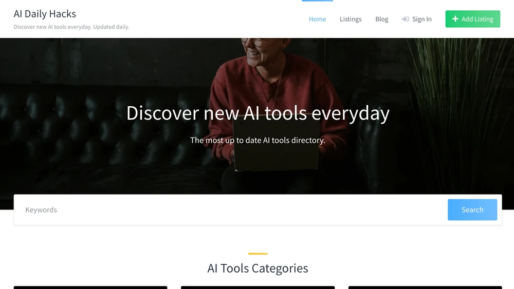 Discover new AI tools everyday