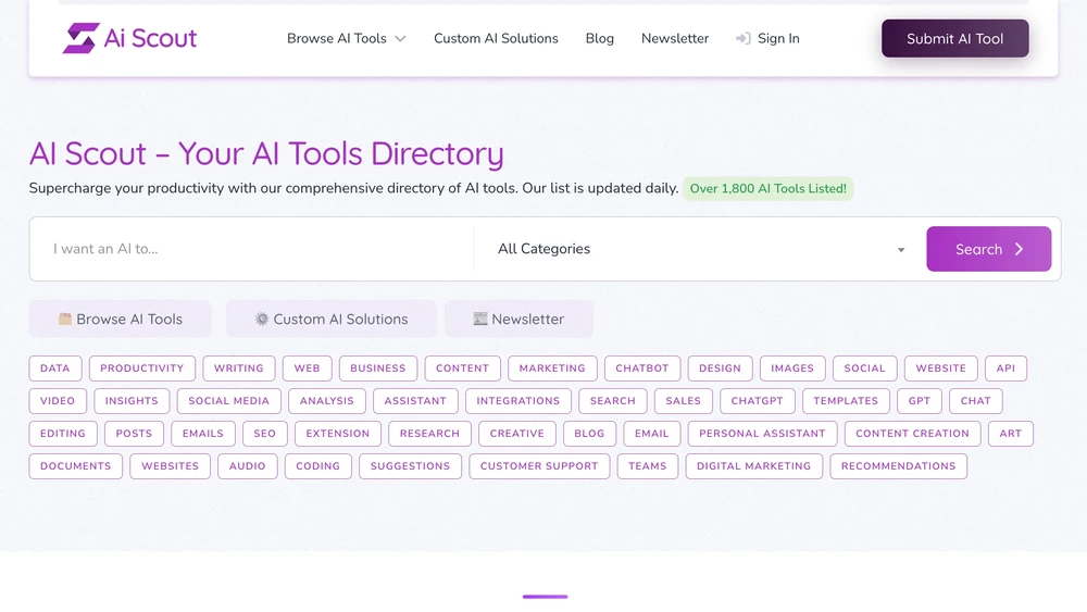 AI tools directory