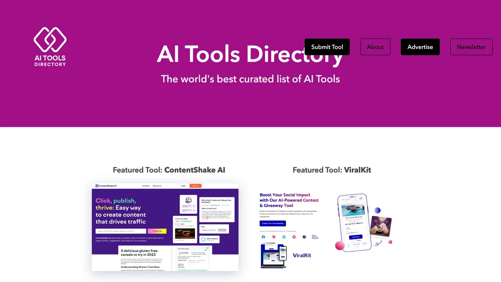 Curated list of AI tools