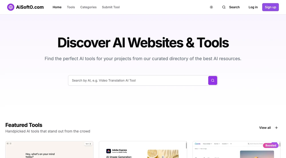 Discover AI websites & tools