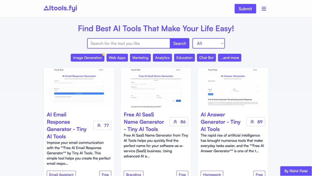 Find best AI tools that make your life easy