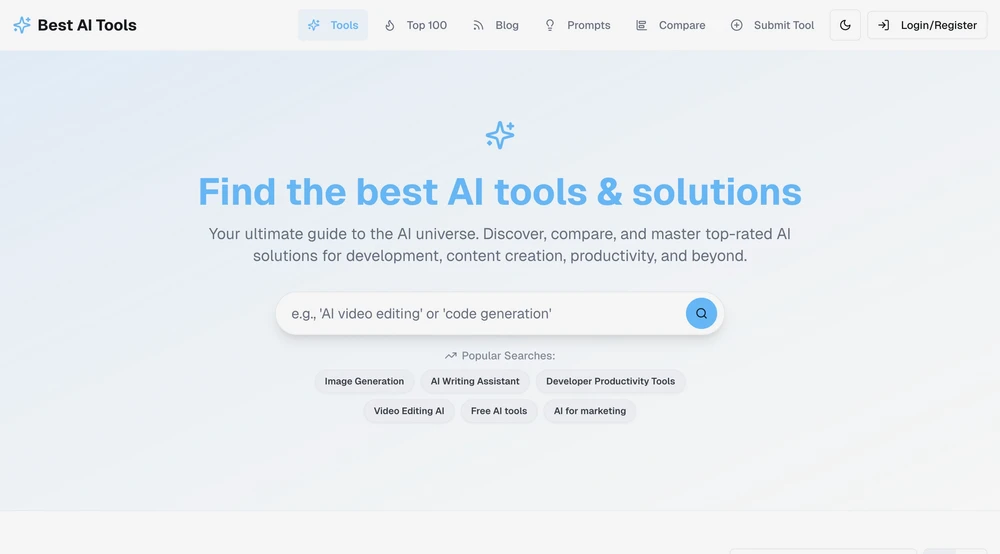 Find the best AI tools & solutions