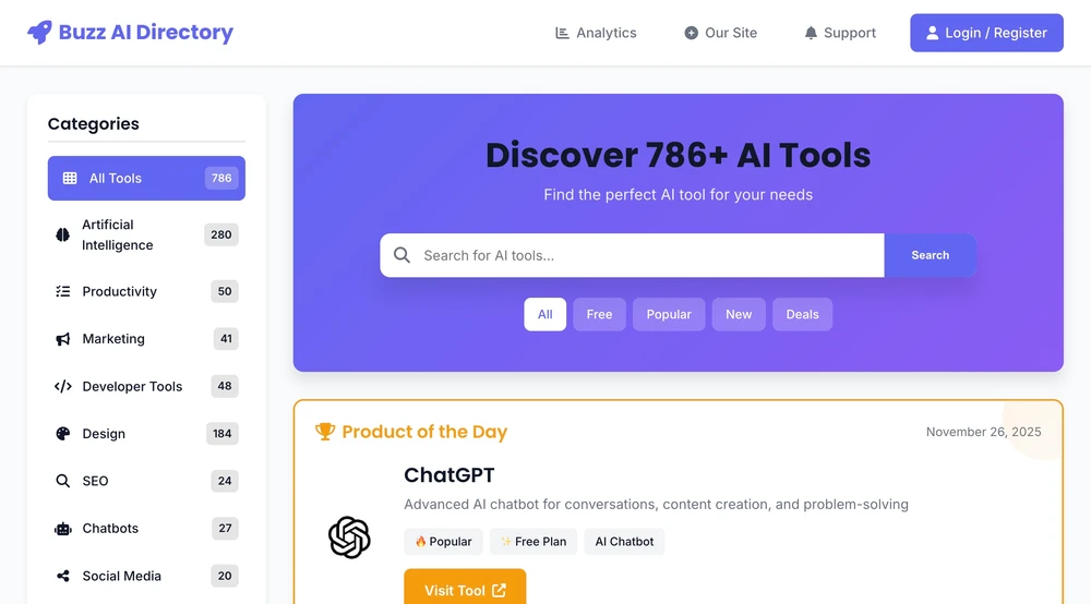 Find the perfect AI tool for your needs