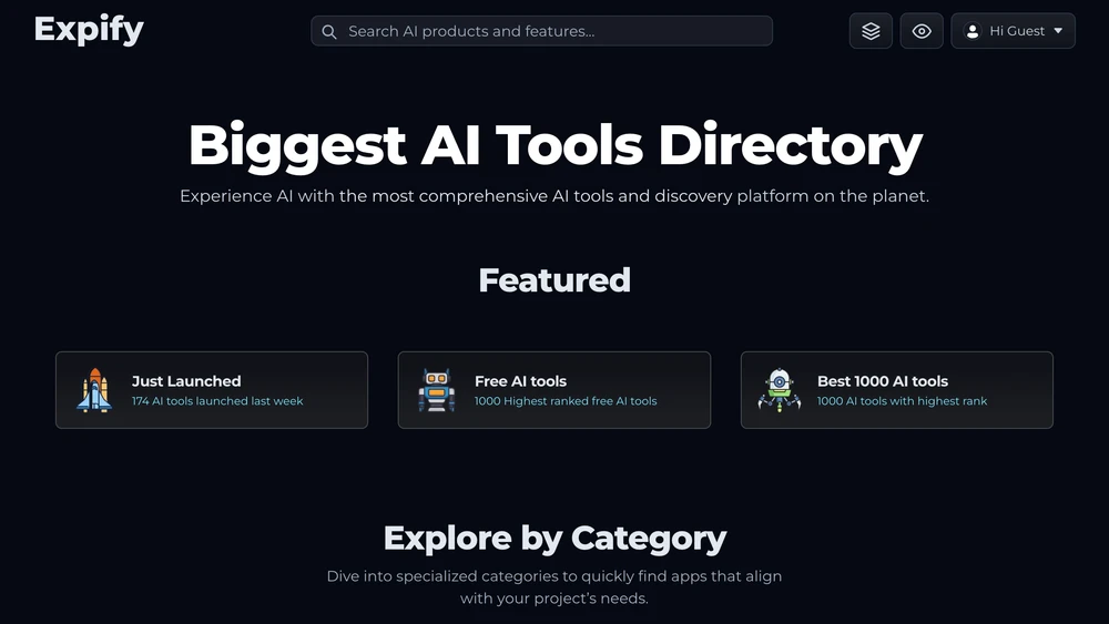 The ultimate AI tools directory