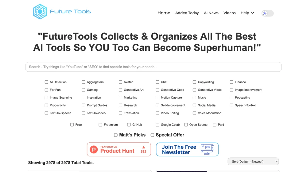 Find the exact AI tool for your needs