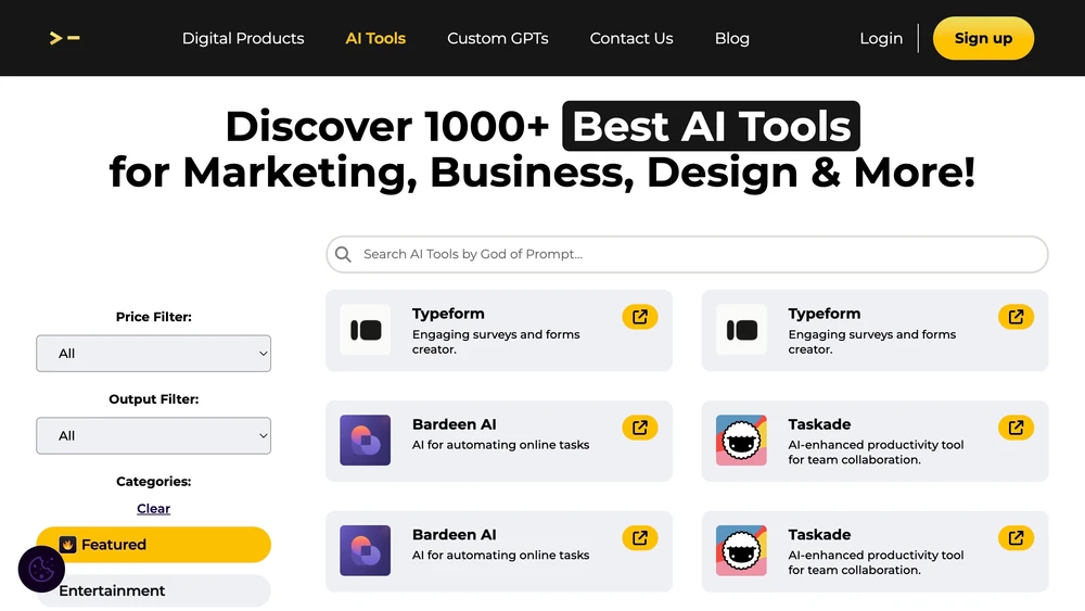 Discover 1000+ best AI tools