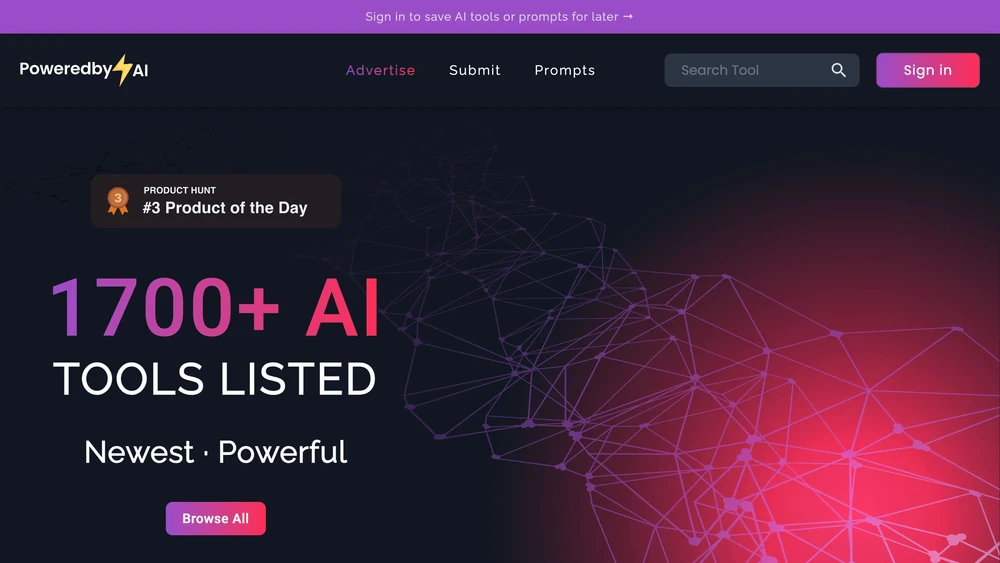 1700+ AI tools listed