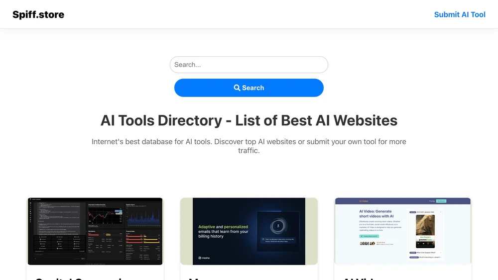 Internet's best database for AI tools