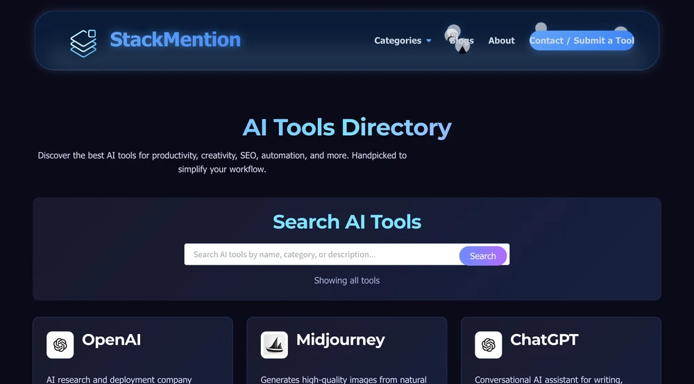 A simple place for startups to list their tools and reach more users