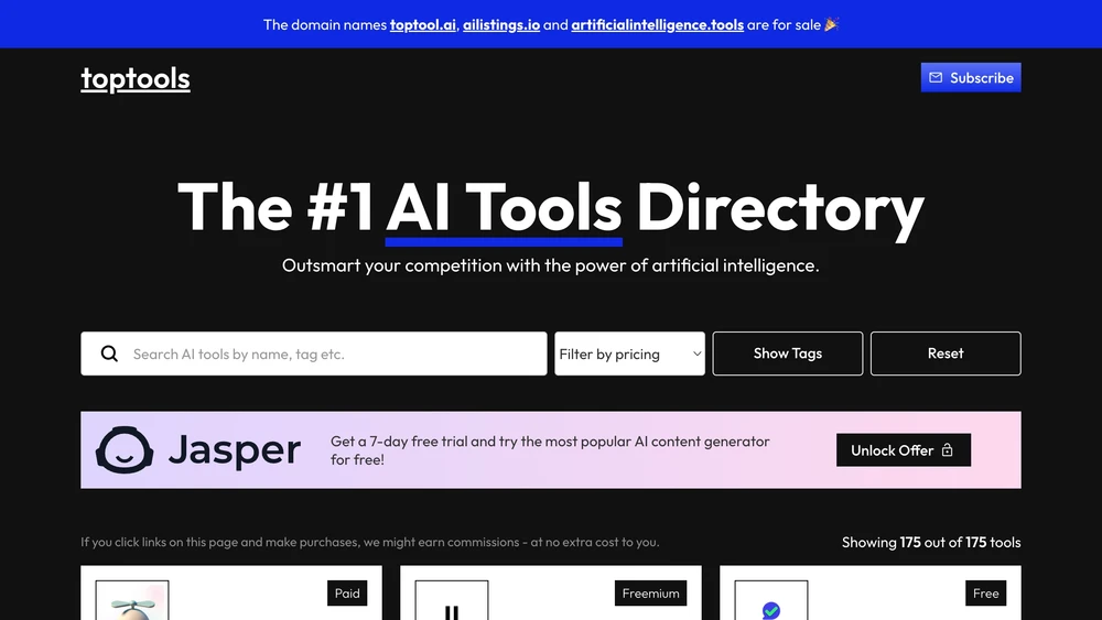 AI tools directory